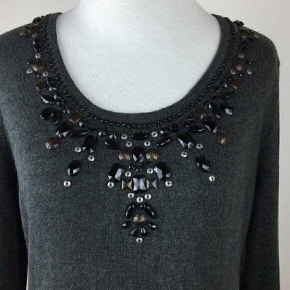 Michael Michael Kors Sweater Beaded Angora Blend - Picture 2 of 8